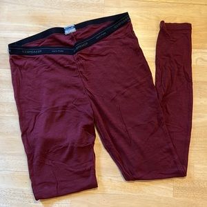 EUC Icebreaker Merino Wool Long Underwear Bottoms - size Large